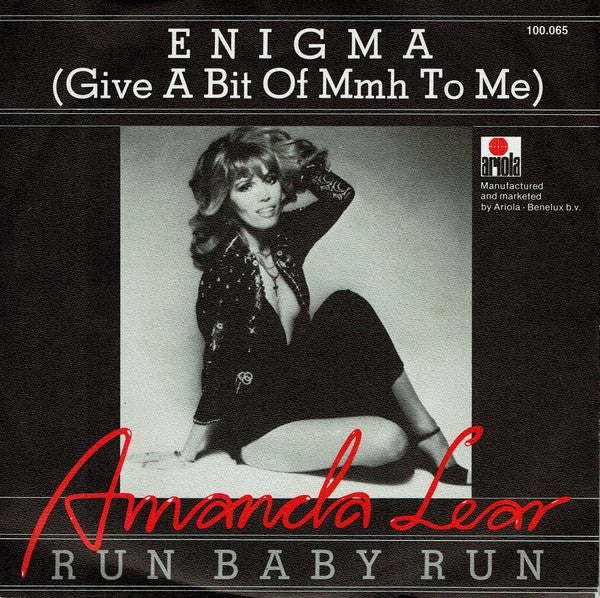 Amanda Lear : Enigma (Give A Bit Of Mmh To Me) (7", Single, Pap)