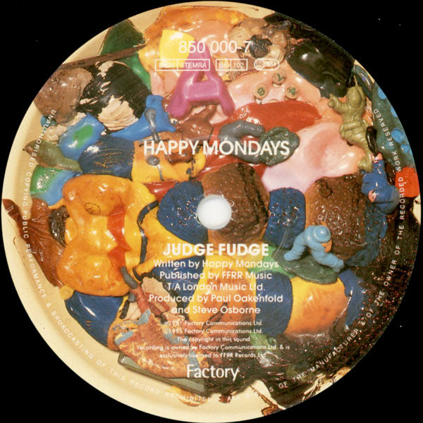 Happy Mondays : Judge Fudge (7", Single)
