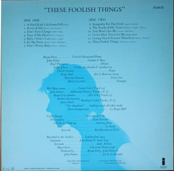 Bryan Ferry : These Foolish Things (LP, Album)