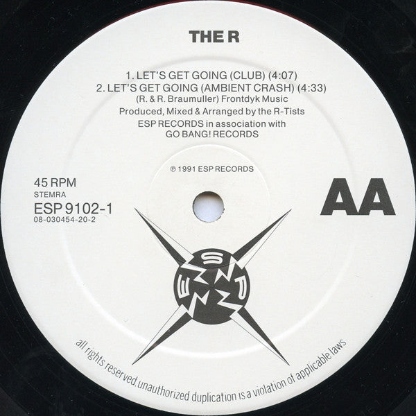 The R : Let's Get Going / Right (12")
