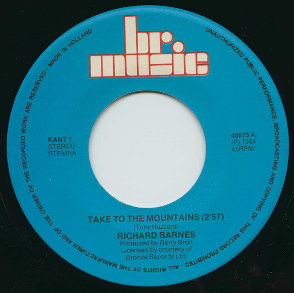 Richard Barnes : Take To The Mountains (7", Single, RE)