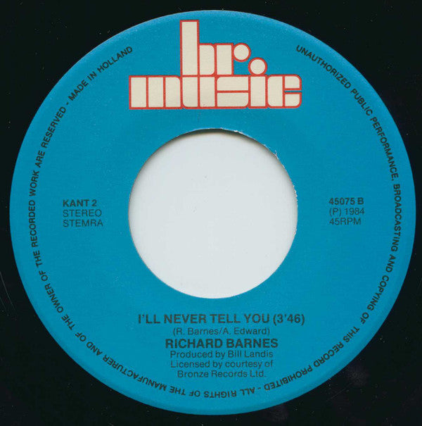 Richard Barnes : Take To The Mountains (7", Single, RE)