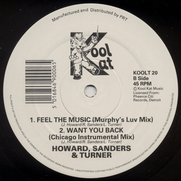 Jeffrey Howard, Romel Sanders & Lonell Turner : Feel The Music (12")