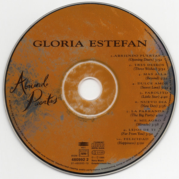 Gloria Estefan : Abriendo Puertas (CD, Album)