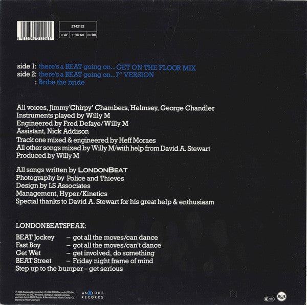 Londonbeat : There's A Beat Going On (Get On The Floor Mix) (12", Maxi)
