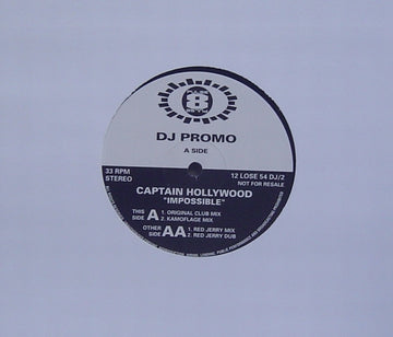 Captain Hollywood Project : Impossible (12", Promo)