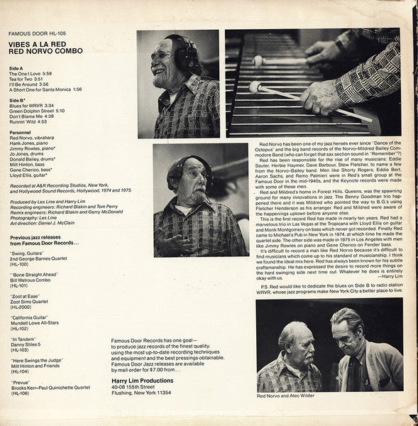 Red Norvo Combo : Vibes A La Red (LP, Album)