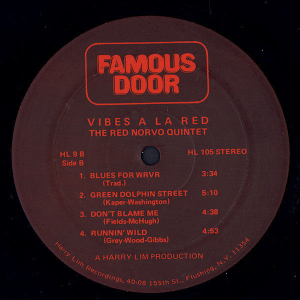 Red Norvo Combo : Vibes A La Red (LP, Album)
