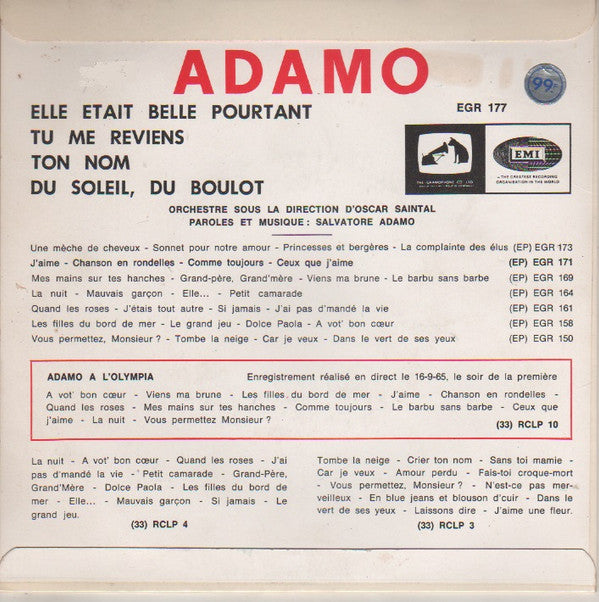 Adamo : Été '66 (7", EP)