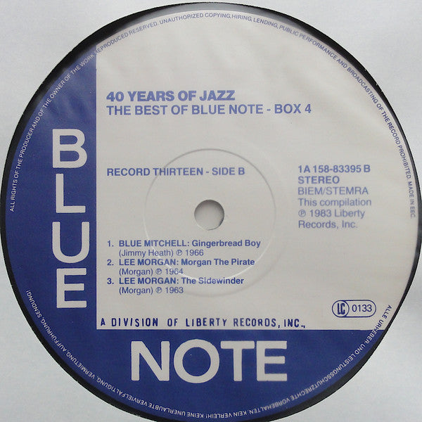 Various : 40 Years Of Jazz - The Best Of Blue Note - Box 4 (4xLP, Comp, Box)