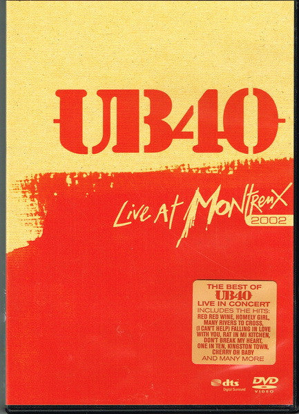 UB40 : Live At Montreux 2002 (DVD-V, PAL, dts)