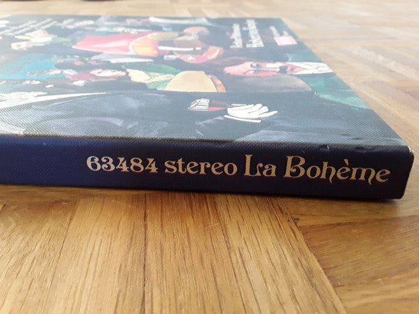 Giacomo Puccini - Luciano Pavarotti · Mirella Freni · Nicolai Ghiaurov · Elizabeth Harwood · Rolando Panerai · Gianni Maffeo · Berliner Philharmoniker · Herbert von Karajan : La Bohème (2xLP, Club, RE + Box)