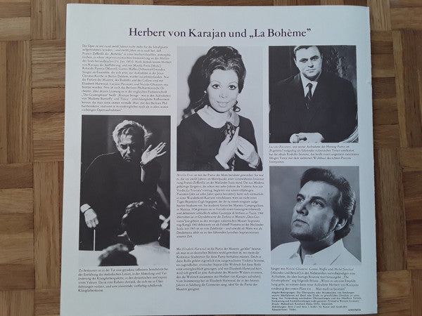 Giacomo Puccini - Luciano Pavarotti · Mirella Freni · Nicolai Ghiaurov · Elizabeth Harwood · Rolando Panerai · Gianni Maffeo · Berliner Philharmoniker · Herbert von Karajan : La Bohème (2xLP, Club, RE + Box)