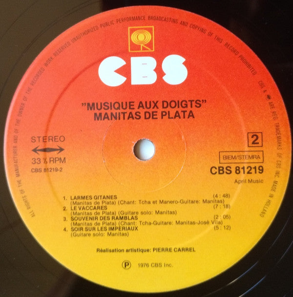 Manitas De Plata : Musique Aux Doigts (LP, Album)