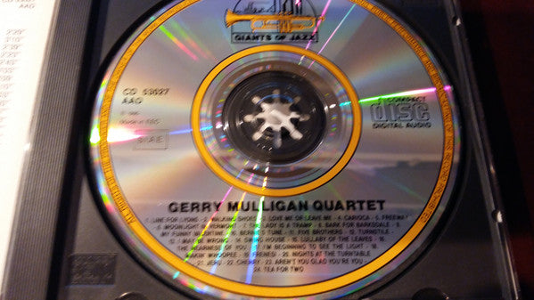 Gerry Mulligan Quartet With Chet Baker : Gerry Mulligan Quartet With Chet Baker (CD, Comp)