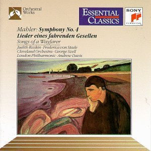 Gustav Mahler, Judith Raskin, Frederica von Stade, The Cleveland Orchestra, George Szell, London Philharmonic Orchestra, Andrew Davis : Symphony No. 4 / Lieder Eines Fahrenden Gesellen (CD, Comp, RE, RM)