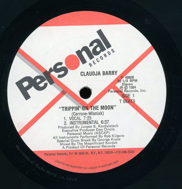 Claudja Barry : Tripping On The Moon (12")