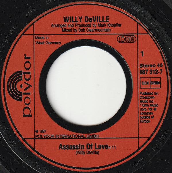 Willy DeVille : Assassin Of Love (7", Single)