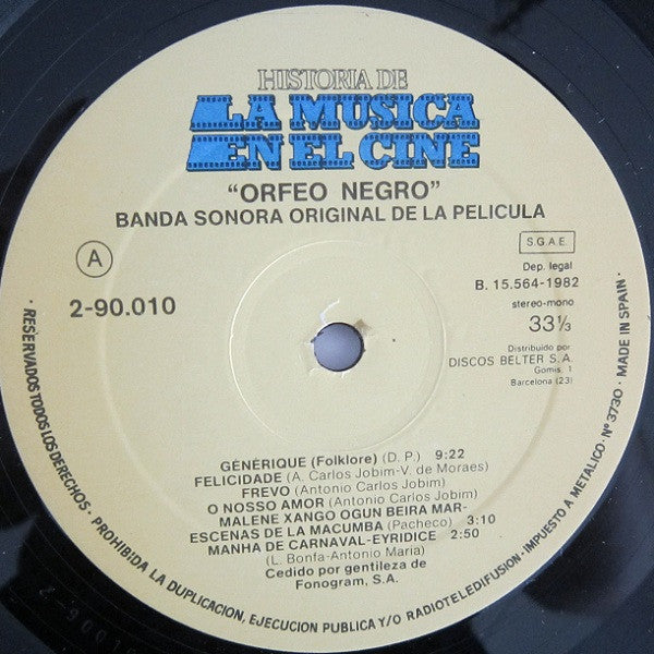 Various : Banda Original Del Film "Orfeo Negro" / Carnaval De Rio En Directo (LP, Comp)