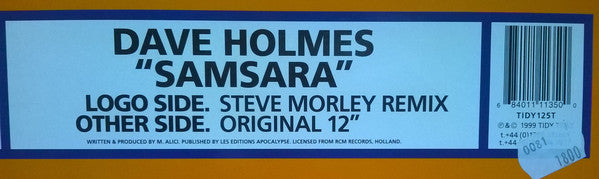 Dave Holmes : Samsara (12")