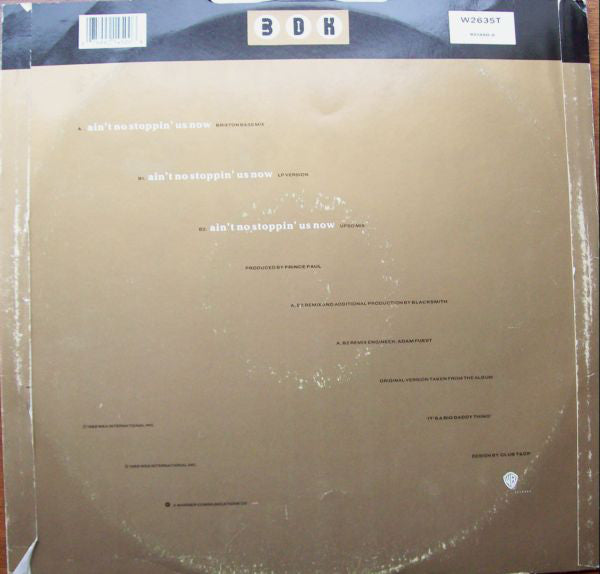 Big Daddy Kane : Ain't No Stoppin' Us Now (12")