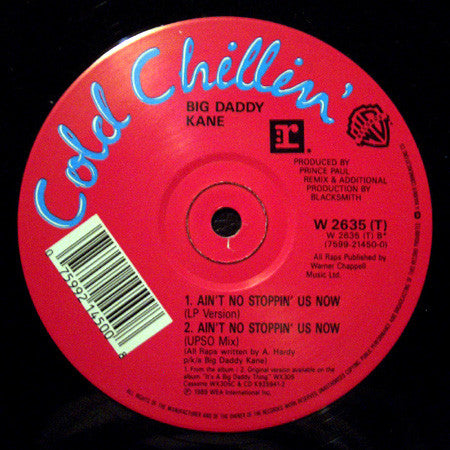 Big Daddy Kane : Ain't No Stoppin' Us Now (12")