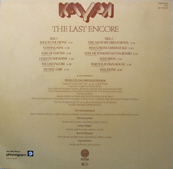 Kayak : The Last Encore (LP, Album)