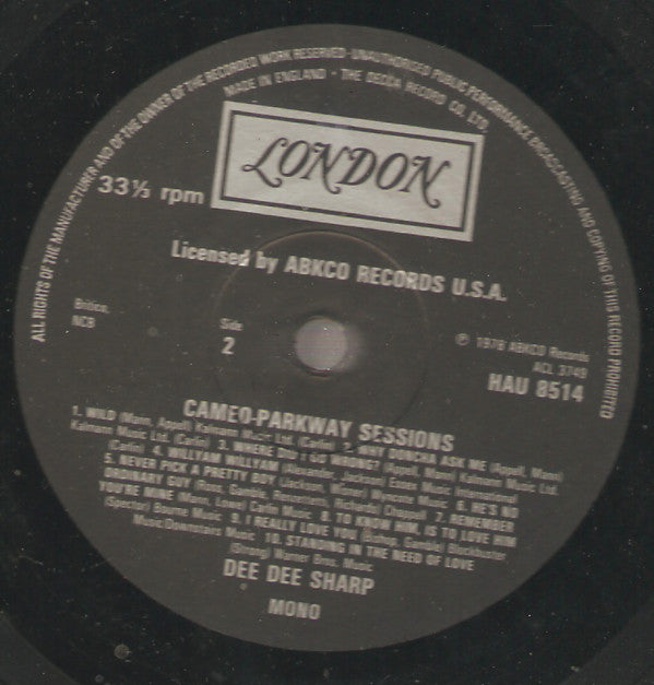 Dee Dee Sharp : Cameo-Parkway Sessions (LP, Comp)