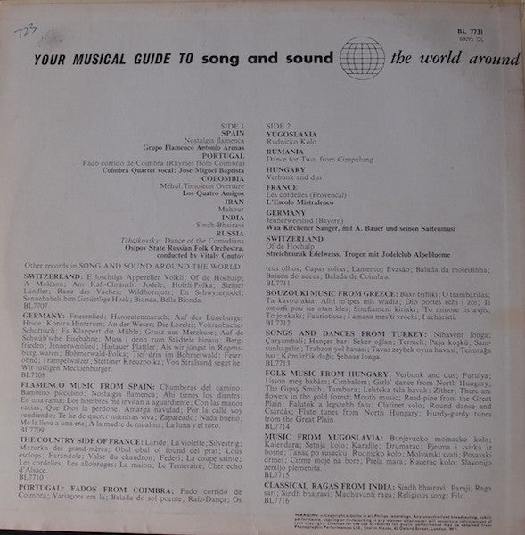 Various : Your Musical Guide To Song And Sound The World Around (LP, Comp, Mono)