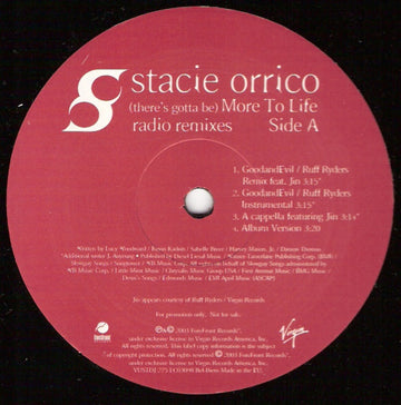Stacie Orrico : (There's Gotta Be) More To Life (Radio Remixes) (12", Promo)