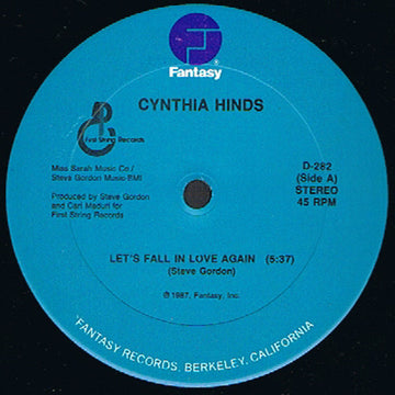 Cynthia Hinds : Let's Fall In Love Again (12")