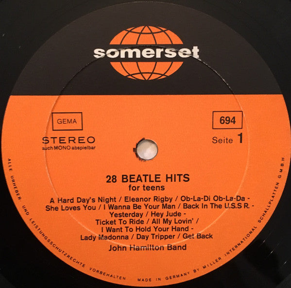 John Hamilton Band : 28 Beatle-Hits For Teens (LP, Album)