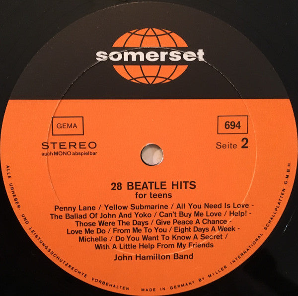 John Hamilton Band : 28 Beatle-Hits For Teens (LP, Album)