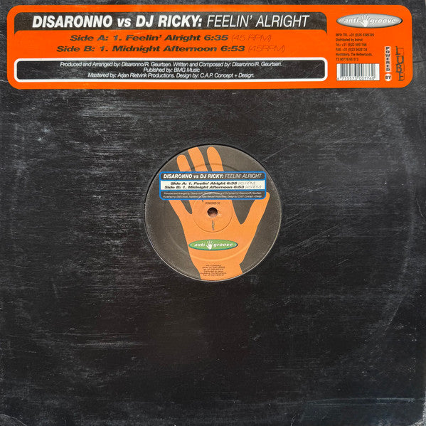 Disaronno vs. DJ Ricky (14) : Feelin' Alright (12")