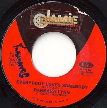 Barbara Lynn : Everybody Loves Somebody / Dedicate The Blues To Me (7", RE)