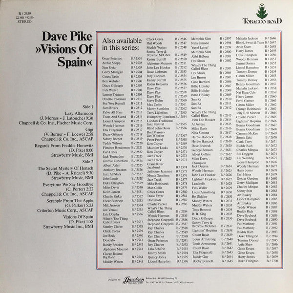 Dave Pike : Visions Of Spain (LP, Album)