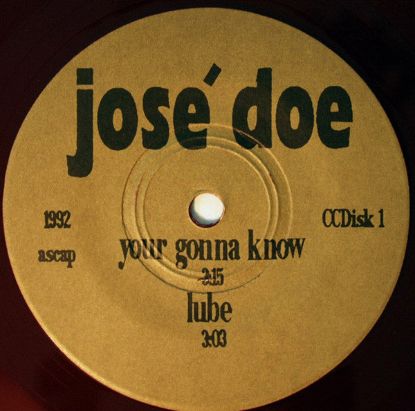 José Doe : You're Gonna Know (7", Single, Dar)
