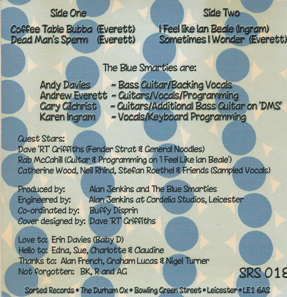 The Blue Smarties : A Chimp Can Dream E.P. (7")