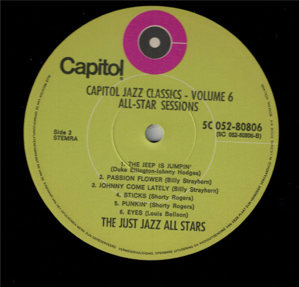 Metronome All Stars, The International Jazzmen, The Just Jazz All Stars : All Star Sessions (LP, Comp)