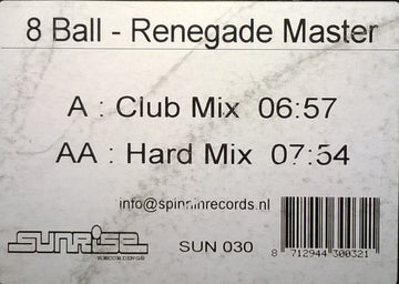 8 Ball* : Renegade Master (12", W/Lbl)
