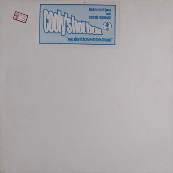 Cooly's Hot Box : We Don't Have To Be Alone (2x12")