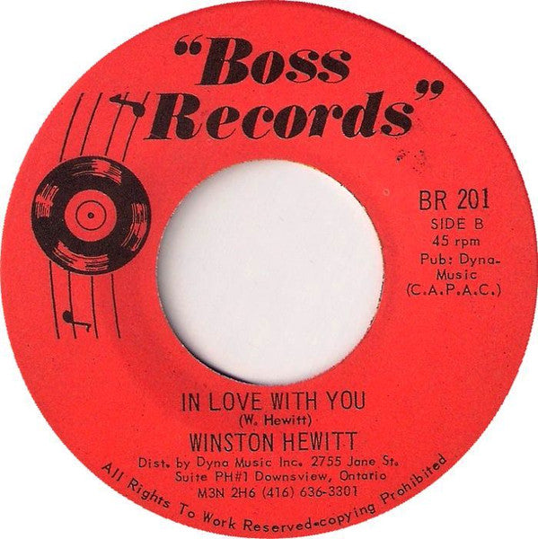 Winston Hewitt : What Am I Living For (If Not For You) (7")