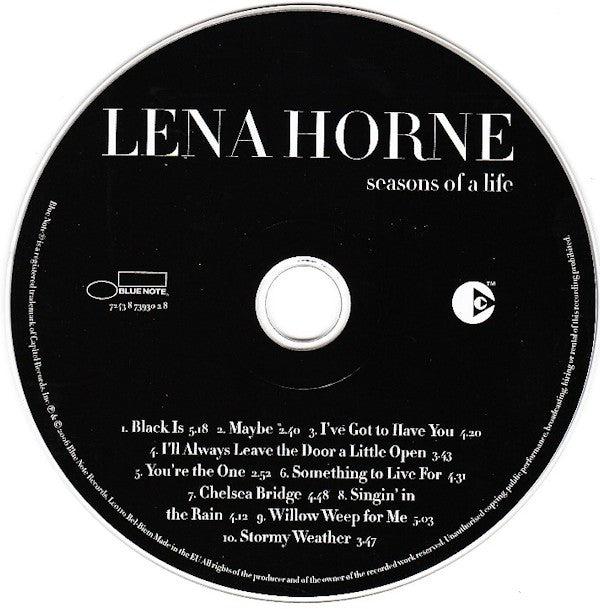 Lena Horne : Seasons Of A Life (CD, Comp, Copy Prot.)