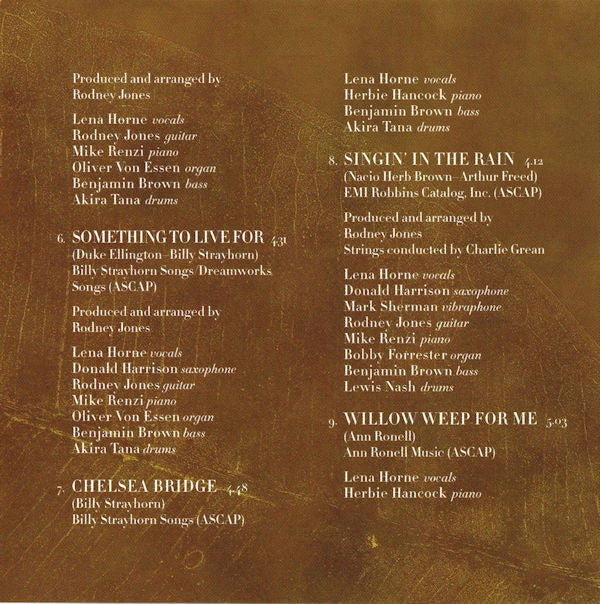Lena Horne : Seasons Of A Life (CD, Comp, Copy Prot.)