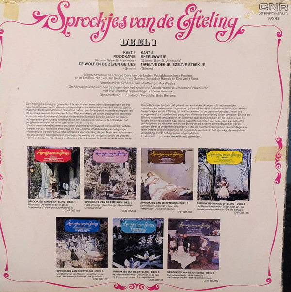 Various : Sprookjes Van De Efteling - Deel 1 (LP, Album, RE, Blu)