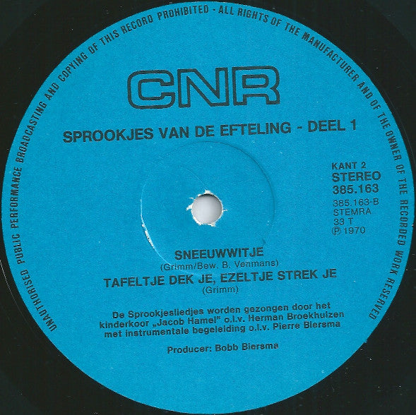 Various : Sprookjes Van De Efteling - Deel 1 (LP, Album, RE, Blu)