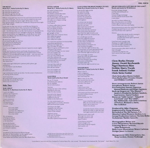 Blondie : The Hunter (LP, Album)