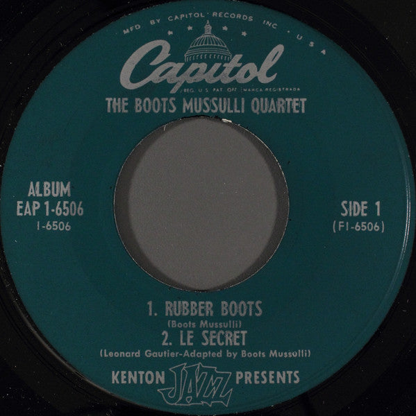 Boots Mussulli : Boots Mussulli, Part 1 (7", Album, EP)