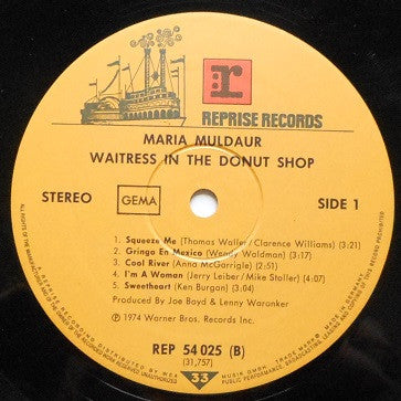 Maria Muldaur : Waitress In A Donut Shop (LP, Album)
