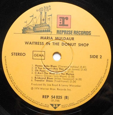 Maria Muldaur : Waitress In A Donut Shop (LP, Album)